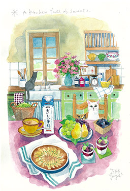 A kitchen full of sweets.
